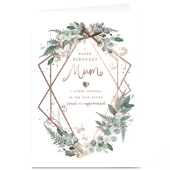 Card Factory Personalised Birthday Card - Reminder of How Much You're Loved, Mum