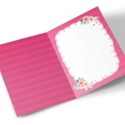 Kids Card Factory Personalised Birthday Card - Hugs Bear With Milkshake