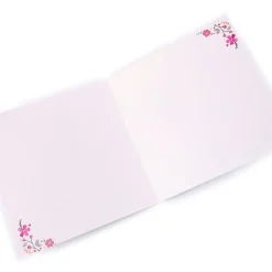 Best Personalised Birthday Card - Pink Flowers For Wife|For Mum