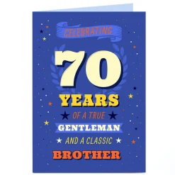 Card Factory Personalised Birthday Card - True Gentleman