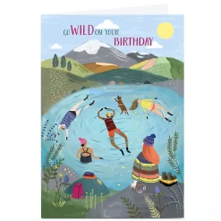 Card Factory Personalised Birthday Card - Go Wild