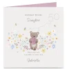 New Personalised Birthday Card - Bear Watercolour For Wife|For Mum