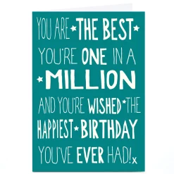 Personalised Birthday Card - One In A Million For Everyone|Birthday