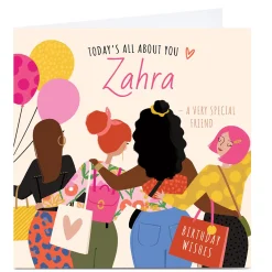 Card Factory Personalised Birthday Card - Birthday Wishes, A Very Special Friend