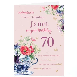 Sale Personalised Birthday Card - Great Grandma Wonderful and Special. Editable Age For Mum|For Grandma