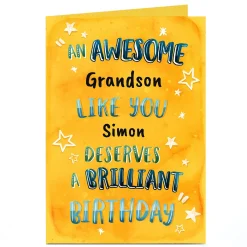 Kids Card Factory Personalised Birthday Card - Awesome Like You