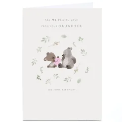 Hot Personalised Birthday Card - For Mum With Love From Your Daughter Koalas For Mum|Mum