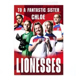 Personalised Birthday Card - Lionesses, Fantastic Sister Kids For Sister|For Kids