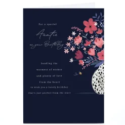 Card Factory Personalised Birthday Card - Perfect Birthday From The Start, Auntie