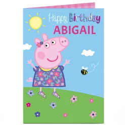 Kids Card Factory Personalised Birthday Card - Peppa Pig