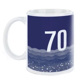 Card Factory Personalised Birthday Mug - Blue Gradient, Editable Age & Recipient
