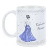 Card Factory Personalised Birthday Mug - Blue Lady, Editable Age & Recipient