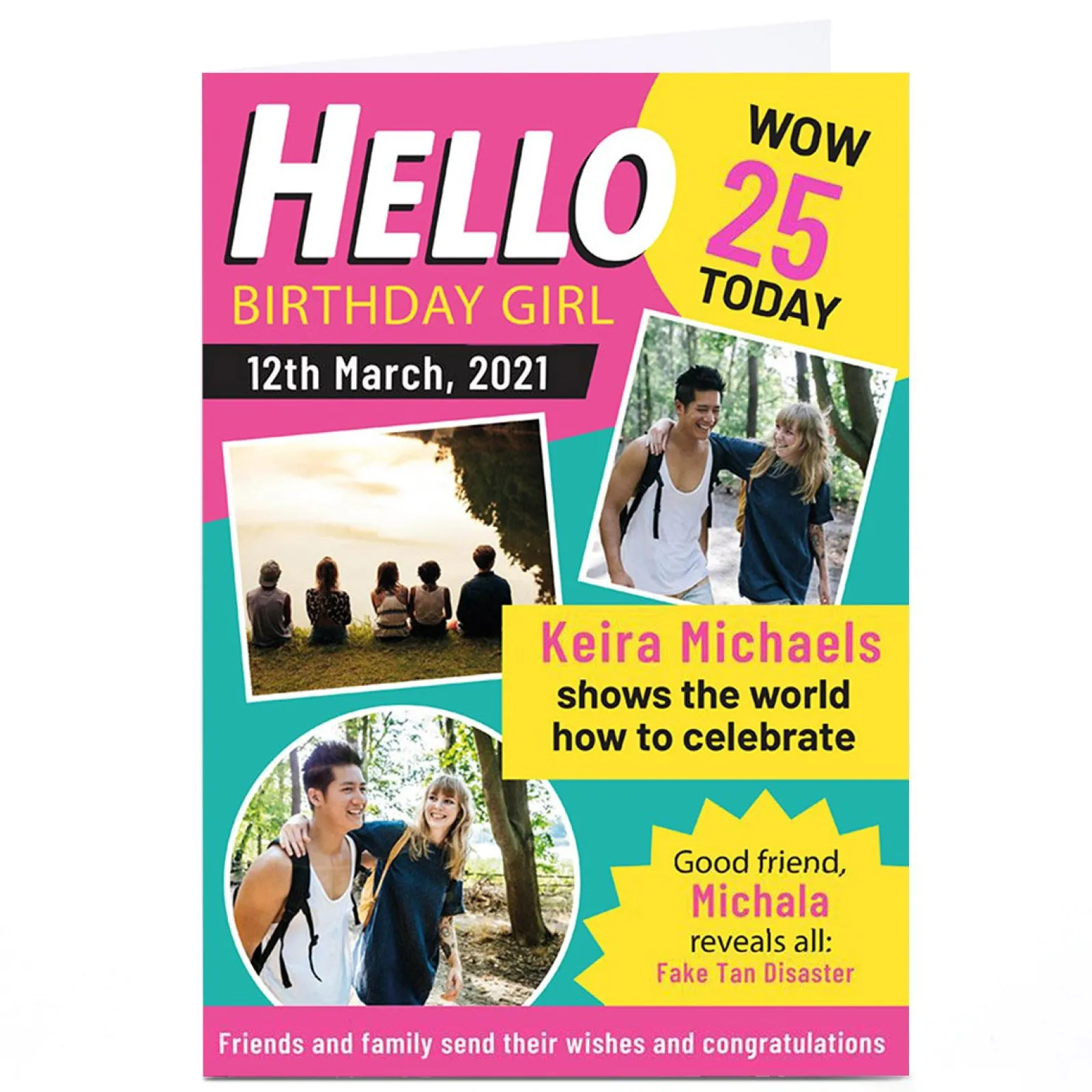 Card Factory Personalised Birthday Photo Card - Hello Magazine