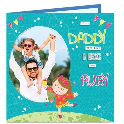 Sale Personalised Birthday Photo Card - Daddy from their little girl For Dad|Father's Day