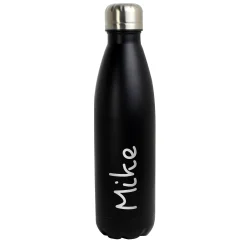 New Personalised Black Metal Insulated Drinks Bottle 40Th Birthday|30Th Birthday