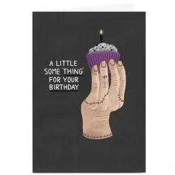 Card Factory Personalised Blue Kiwi Birthday Card - A Little Some 'Thing'