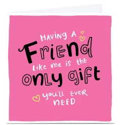 Card Factory Personalised Blue Kiwi Birthday Card - Having A Friend