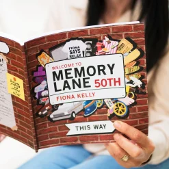 Card Factory Personalised Book - Memory Lane 50th Birthday