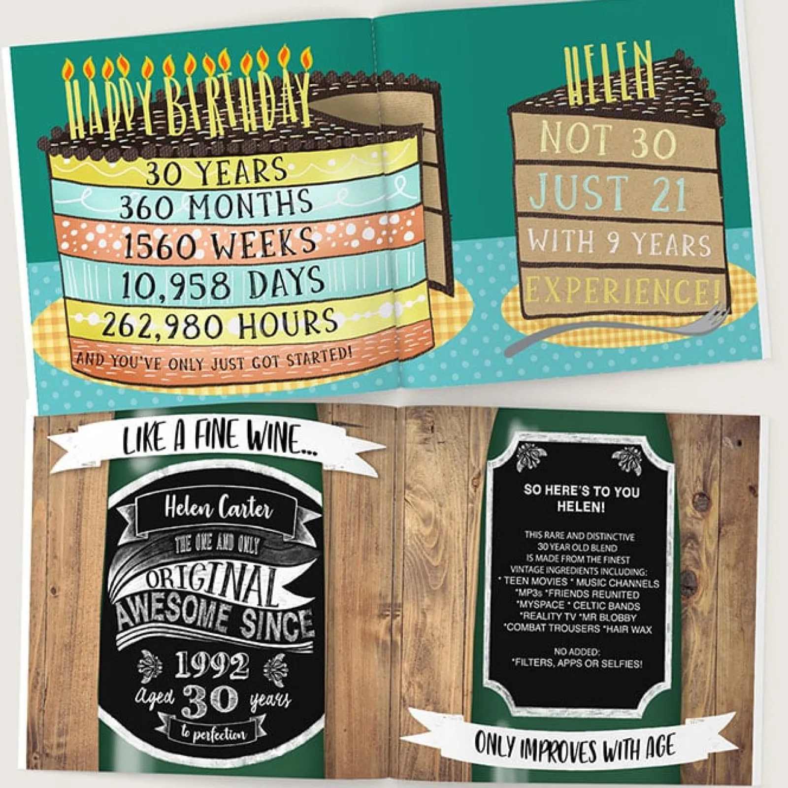 New Personalised Book - Memory Lane 30th Birthday 30Th Birthday|Books