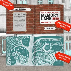 Hot Personalised Book - Memory Lane 85th Birthday Books|Gifts For Him