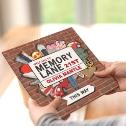 Card Factory Personalised Book - Memory Lane 21st Birthday