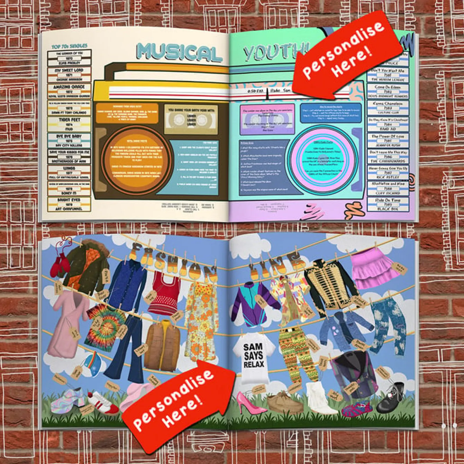 Discount Personalised Book - Memory Lane 55th Birthday Books|Gifts For Him