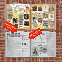 Discount Personalised Book - Memory Lane 55th Birthday Books|Gifts For Him