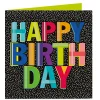 Online Personalised Bright Ideas Birthday Card - Colourful Letters Premium Square|For Everyone