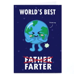 Outlet Personalised Calum Marrows Card - World's Best Farter Father's Day|Funny