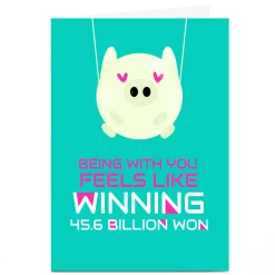 Best Personalised Card - Being With You 45.6 Billion Won BOY For Husband|For Boyfriend