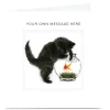 Personalised Card - Cat And Goldfish Any Occasion|Thank You