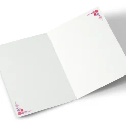 Kids Card Factory Personalised Card - Cat With Flowers