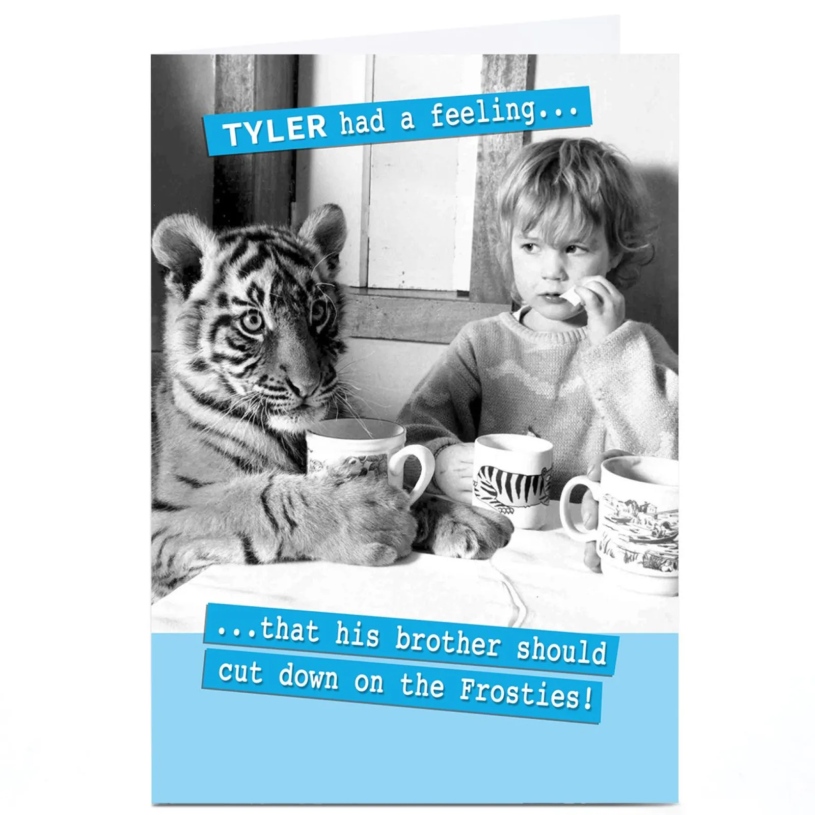Online Personalised Card - Cut Down On The Frosties! For Brother|Any Occasion
