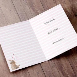 Card Factory Personalised Card - Cute Rabbit Best Fiancee