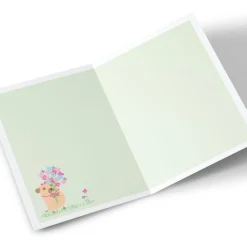 New Personalised Card - Dog With Flowers, Stepmum Birthday|For Her