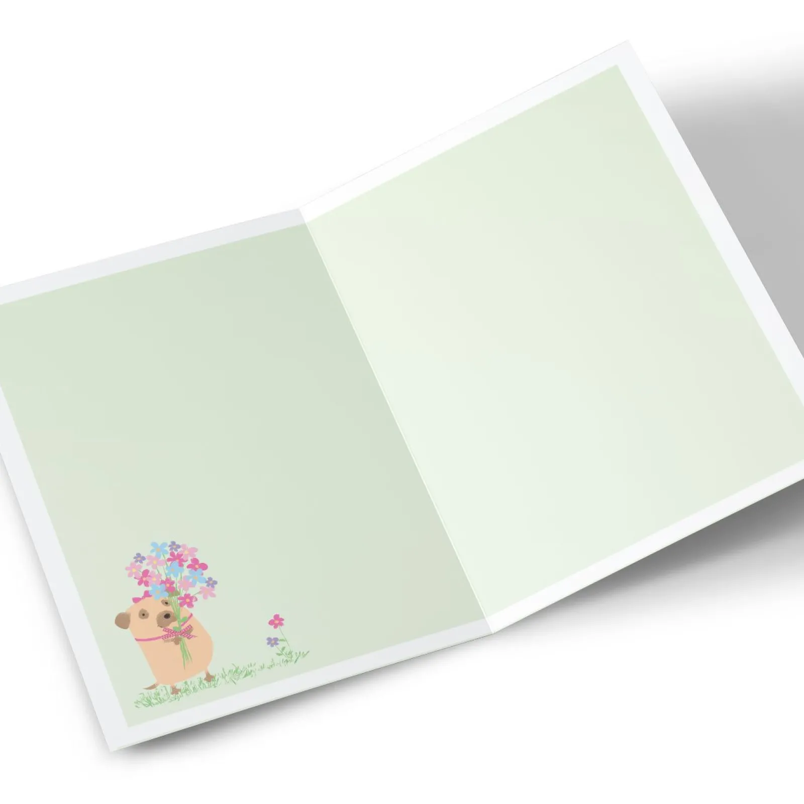 New Personalised Card - Dog With Flowers, Stepmum Birthday|For Her