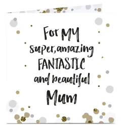 Card Factory Personalised Card - Fantastic & Beautiful Mum