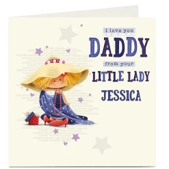 Card Factory Personalised Card - From Your Little Lady