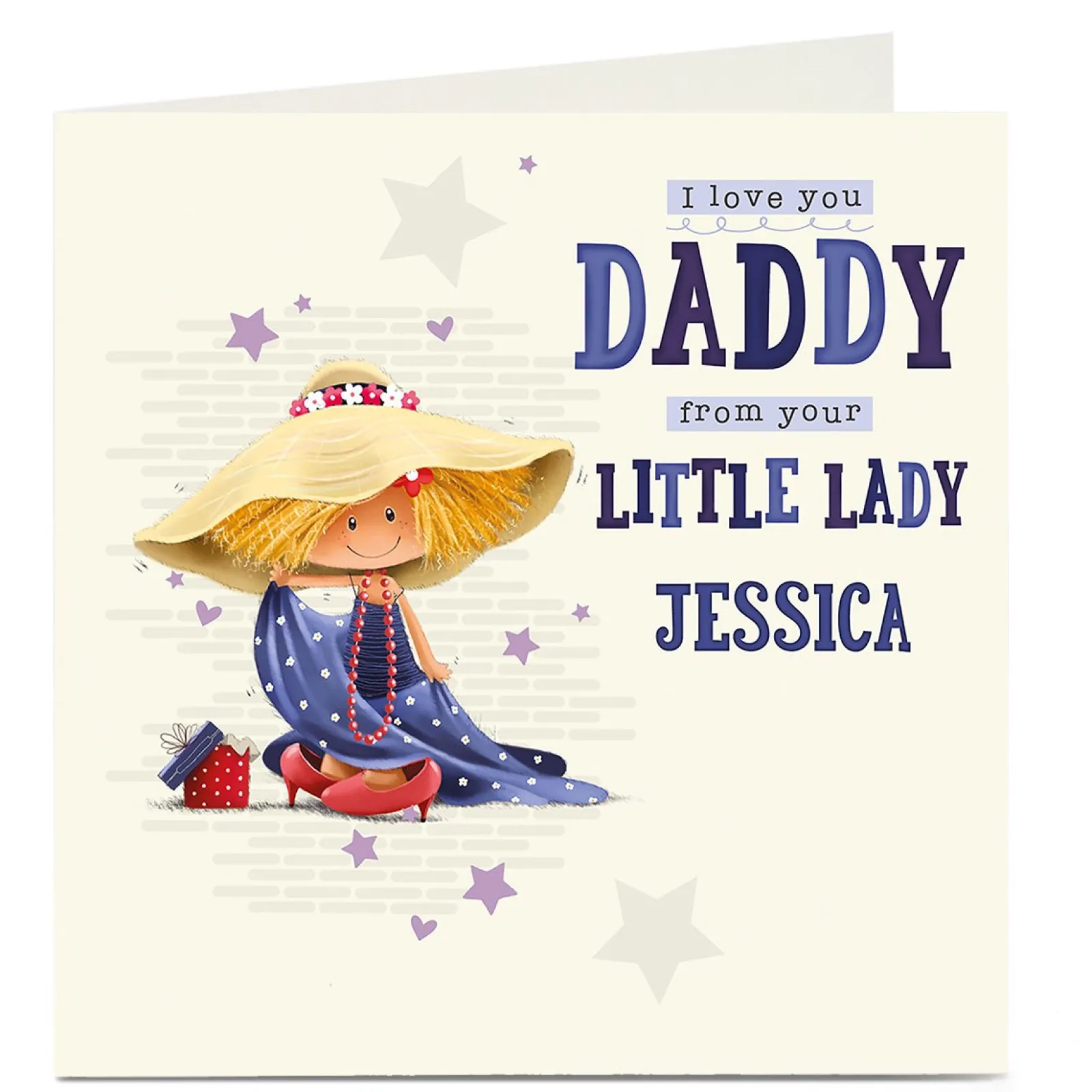 Card Factory Personalised Card - From Your Little Lady