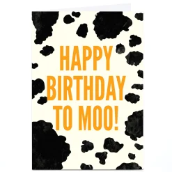 Card Factory Personalised Card - Happy Birthday to Moo!