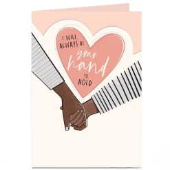Sale Personalised Card - I Will Always Be Your Hand to Hold Just To Say|Congratulations