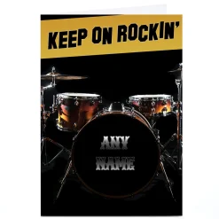 Sale Personalised Card - Keep On Rockin For Son|For Nephew