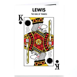BOY Card Factory Personalised Card - King Of Trumps