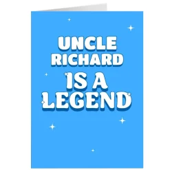Discount Personalised Card - Legend, Uncle Blue For Uncle|Birthday