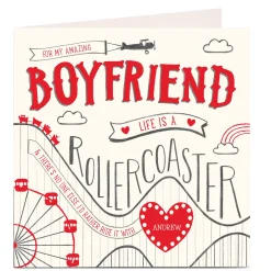 Online Personalised Card - Life Is A Rollercoaster Premium Square