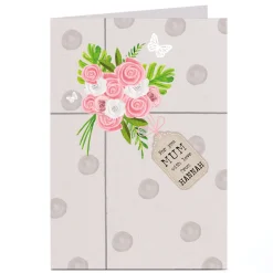 Personalised Card - Mum, Floral Gift For Mum|Mum