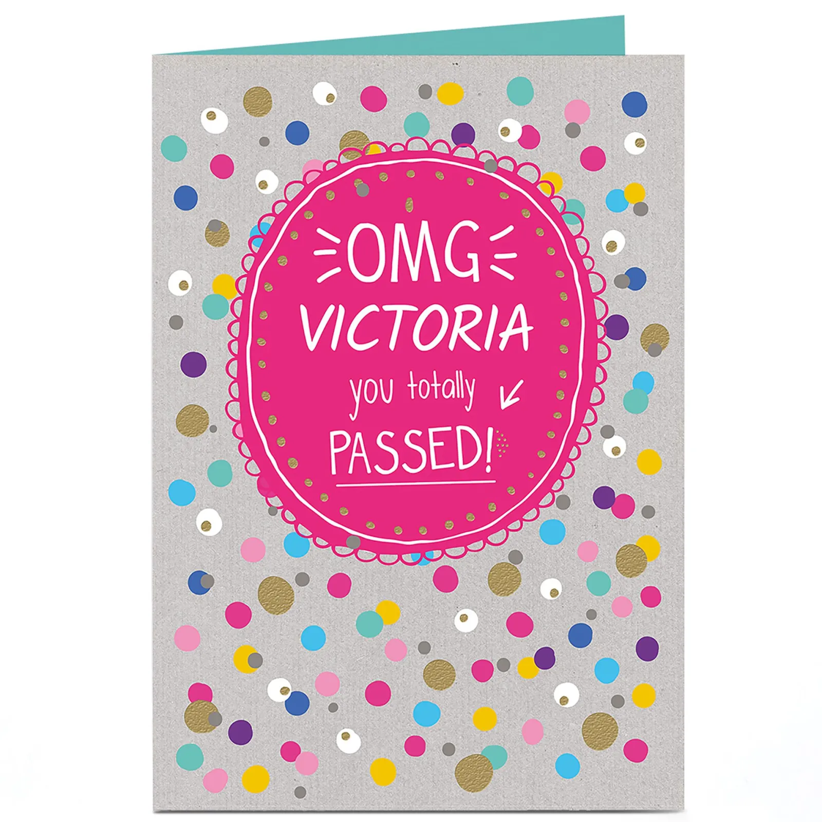 Online Personalised Card - OMG You Totally Passed! Congratulations
