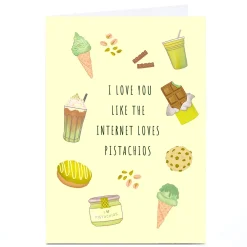 BOY Card Factory Personalised Card - Pistachio Love