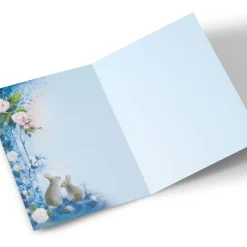 Online Personalised Card - Rabbits By The Water Birthday|For Her