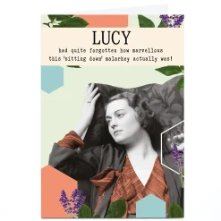 Best Personalised Card - Sitting Down Malarkey For Wife|For Mum